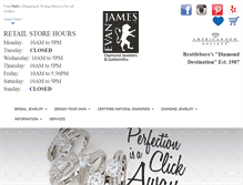 Tablet Screenshot of evanjames.com
